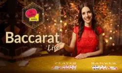 Live Baccarat table by Evolution