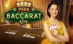 Peek Baccarat table by Evolution